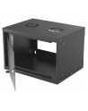 intellinet network solutions Intellinet Szafa wisząca 19'' 6U 540/400mm szklane drzwi, flat pack, czarna - nr 23