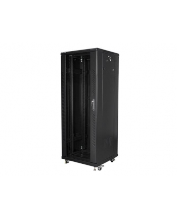 Lanberg szafa stojąca rack 19'' 32U/600x600mm czarna (drzwi szklane)