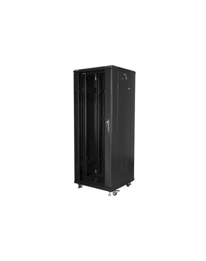 Lanberg szafa stojąca rack 19'' 32U/600x600mm czarna (drzwi szklane) główny