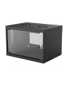intellinet network solutions Intellinet Szafa wisząca 19'' 6U 540/400mm szklane drzwi, flat pack, czarna - nr 10