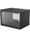 intellinet network solutions Intellinet Szafa wisząca 19'' 6U 540/400mm szklane drzwi, flat pack, czarna - nr 18