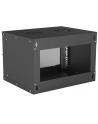 intellinet network solutions Intellinet Szafa wisząca 19'' 6U 540/400mm szklane drzwi, flat pack, czarna - nr 22