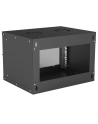 intellinet network solutions Intellinet Szafa wisząca 19'' 6U 540/400mm szklane drzwi, flat pack, czarna - nr 2