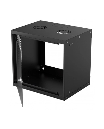 intellinet network solutions Intellinet Szafa wisząca 19'' 540/400mm szklane drzwi, flat pack, czarna nr 2