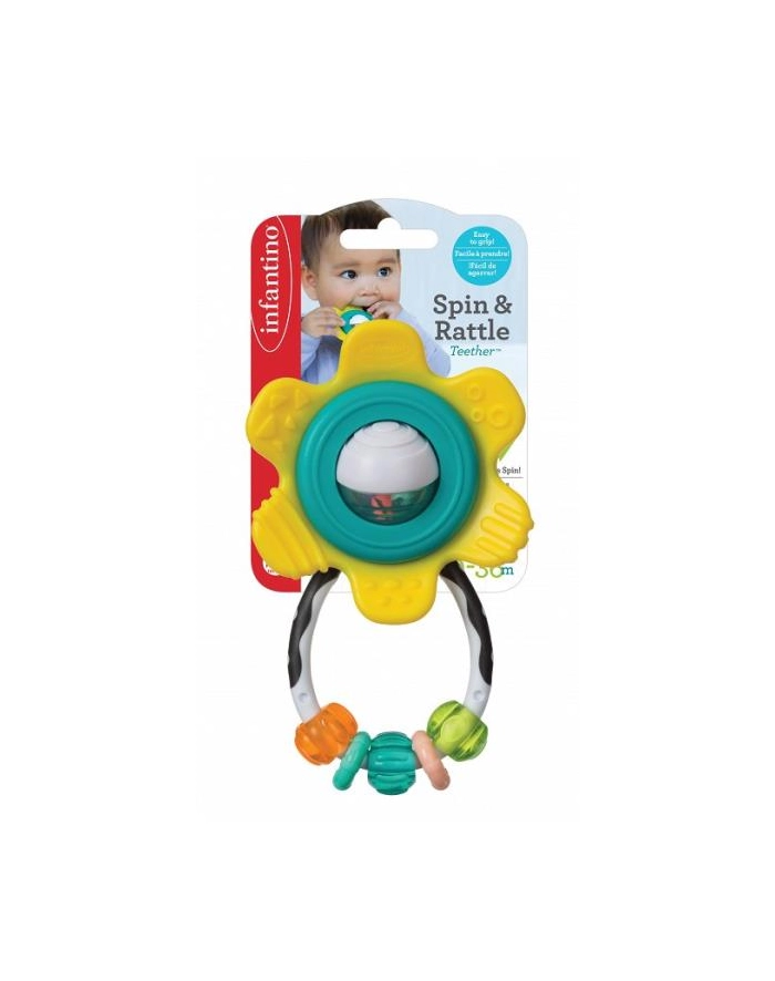 pulio Infantino 216314 Grzechotka- gryzaczek- kwiatek główny