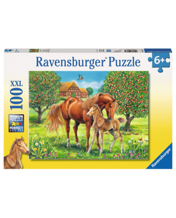 Puzzle 100el. Konie na pstwisku 105779 RAVENSBURGER