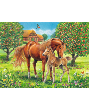 Puzzle 100el. Konie na pstwisku 105779 RAVENSBURGER