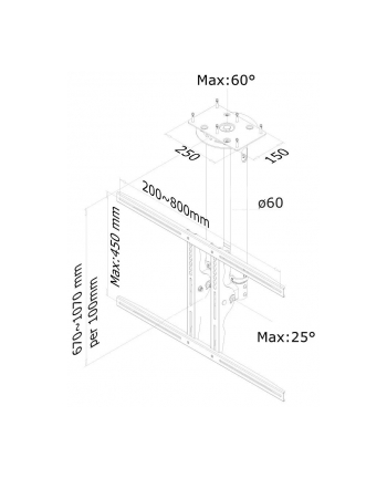 newstar PLASMA-C100 UCHWYT SUFITOWY nr 1
