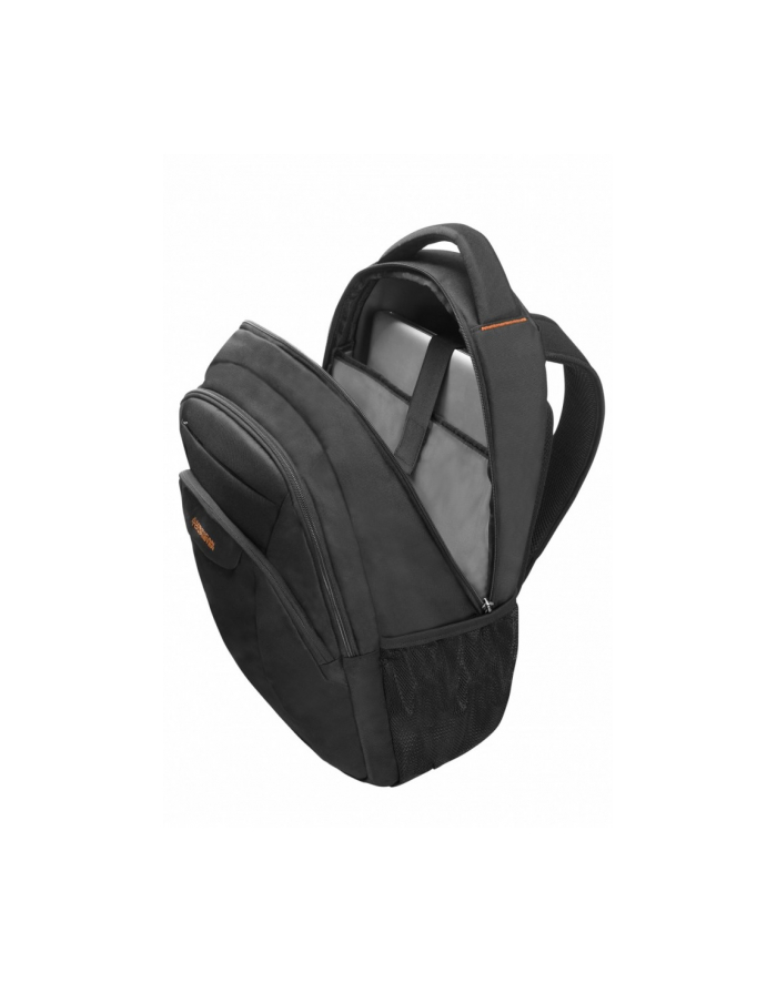 american tourister Plecak na laptopa AT WORK 13.3-14.1 czarno-pomarańczowy główny