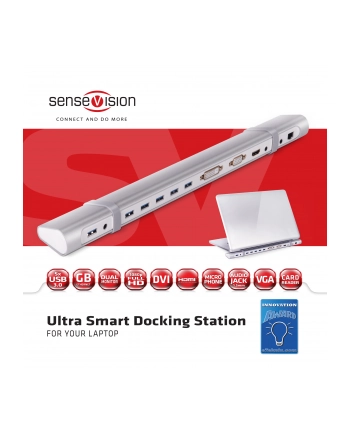Club3D Dock UltrS 5xUSB3/HDMI/DVI/LAN alu nr 2