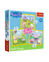 Puzzle 4w1 Wesoły dzień Peppy 34849 Trefl - nr 1