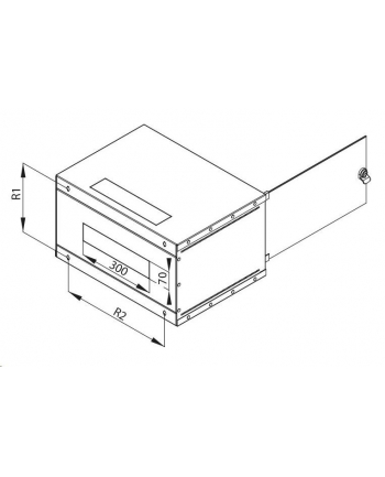 SZAFA 19  DELTA/X 12U/400 RXA-12-AS4-CAX-A1 TRITON