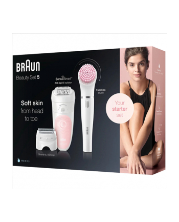 Depilator z pęsetami Braun Silk-epil SensoSmart 5-885BS (kolor biały)