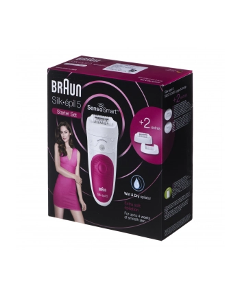 Depilator z pęsetami do ciała Braun Silk-épil SensoSmart 5-500 (kolor biały) nr 2