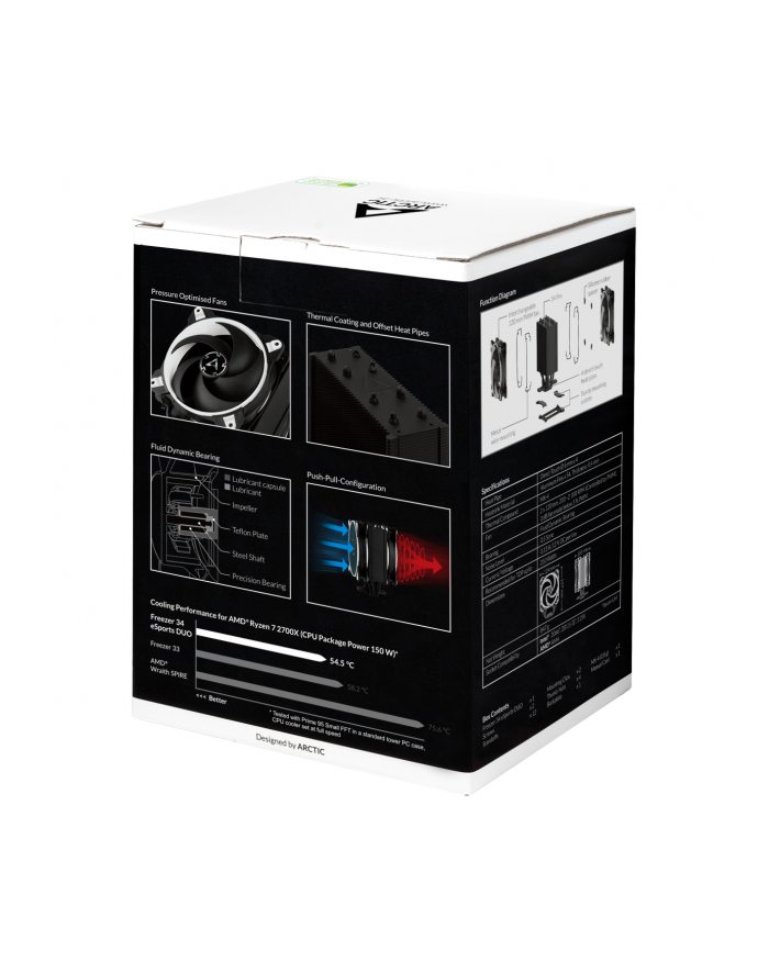 Chłodzenie do procesora Arctic Cooling Freezer 34 eSports DUO ACFRE00061A (AM4  LGA 1150  LGA 1151  LGA 1155  LGA 1156) główny