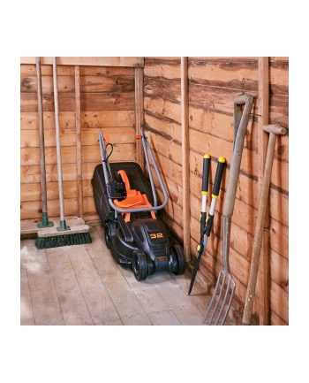black+decker BLACK + DECKER Lawnmower BEMW351, 32cm (black / orange, 1,000 watts) nr 2