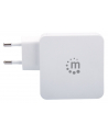 Manhattan Ładowarka Power Delivery USB-C 5V-20V do 45W USB-A 5V do 2.4A biała - nr 25