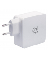 Manhattan Ładowarka Power Delivery USB-C 5V-20V do 45W USB-A 5V do 2.4A biała - nr 2