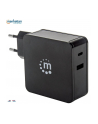 Manhattan Ładowarka Power Delivery USB-C 5V-20V do 60W USB-A 5V do 2.4A czarna - nr 14