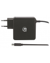 Manhattan Ładowarka Power Delivery USB-C 5V-20V do 60W USB-A 5V do 2.4A czarna - nr 3