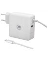 Manhattan Ładowarka Power Delivery USB-C 5V-20V do 60W USB-A 5V do 2.4A biała - nr 1