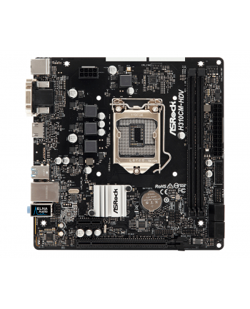 ASRock H310CM-HDV, LGA1151, DDR4 2666, 4 SATA3, DVI-D, D-Sub, HDMI