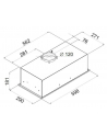 Okap podszafkowy CIARKO SL-BOX Glass 60 Biały (350 m3/h; 600mm; kolor biały) - nr 3