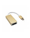 Konwerter Akyga AK-AD-56 (DisplayPort F - USB typu C M; 0 15m; kolor miedziany) - nr 1