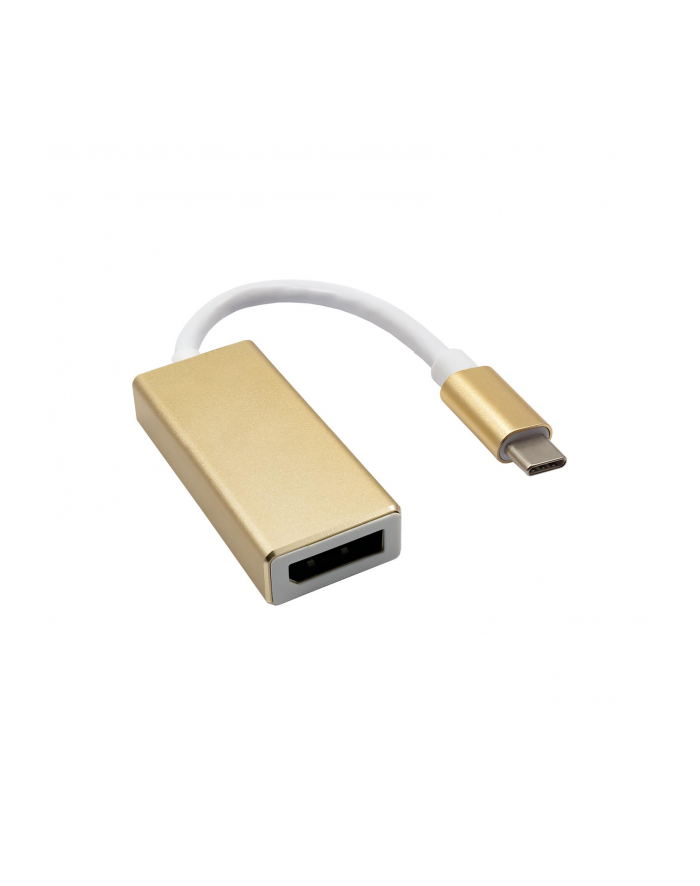 Konwerter Akyga AK-AD-56 (DisplayPort F - USB typu C M; 0 15m; kolor miedziany) główny