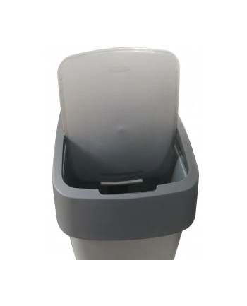 Kosz na śmieci CURVER Flip Bin 186181 (kolor srebrny) nr 1