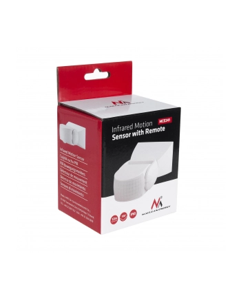 MACLEAN CZUJNIK RUCHU NA PODCZERWIEŃ Z PILOTEM IP65  MAX 800W (ŻARÓWKA)  MAX 1200W (LED) MCE241 nr 1