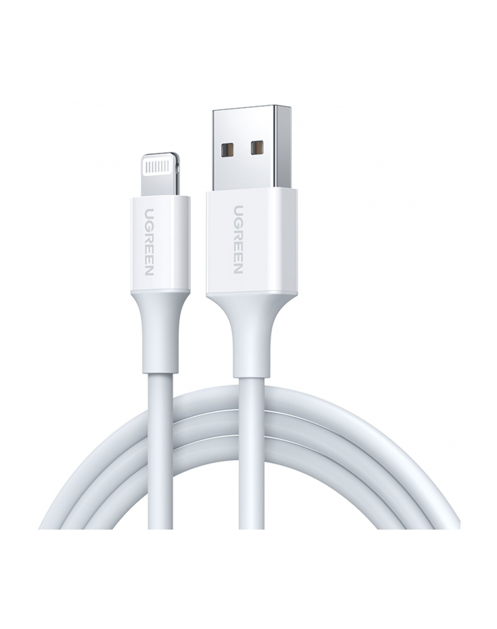 Kabel UGREEN 20730 (USB 20 M - Lightning M; 2m; kolor biały) główny