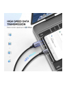 Kabel UGREEN 60128 (USB 20 M - USB 30 Typu C M; 2m; kolor czarny) - nr 6
