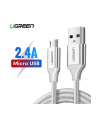 Kabel UGREEN 60151 (Micro USB M - USB 30 M; 1m; kolor biały) - nr 4