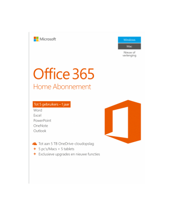 microsoft (oem) Microsoft Office 365 Home (6; 12 miesięcy; Wersja cyfrowa; Domowa; Polska)