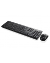 Zestaw klawiatura + mysz Lenovo 100 Wireless Combo Keyboard & Mouse GX30L66303 (USB 20; (EN); kolor czarny; optyczna; 1000 DPI) - nr 1