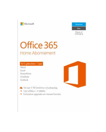 microsoft (oem) Microsoft Office 365 Home (6; 12 miesięcy; Wersja cyfrowa; Domowa; Polska) nr 2