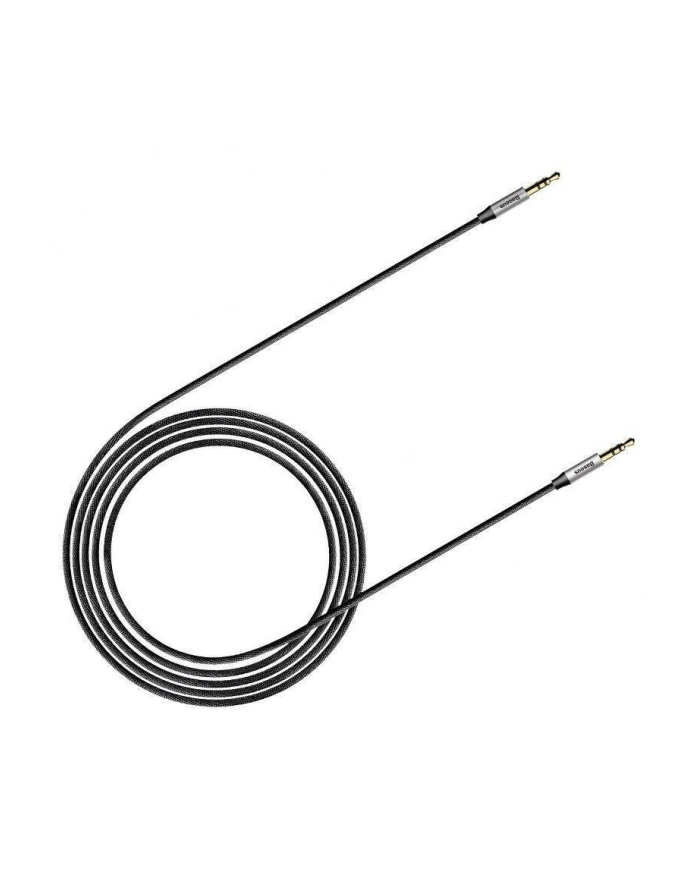 Kabel Baseus CAM30-BS1 (Jack 3 5 mm - Jack 3 5 mm ; 1m; kolor czarno-srebrny) główny