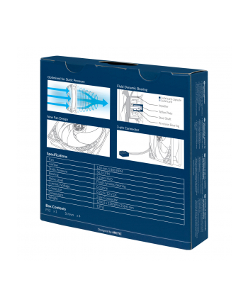 Wentylator do obudowy Arctic Cooling P12 ACFAN00118A (120 mm; 1800 obr/min)