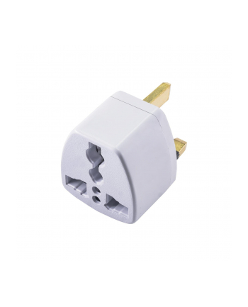 Adapter Akyga AK-AD-59 (Angielski M - Hybrydowa standardu A/B/C/D/E/F/G (CEE 7/7  NEMA 5-20  BS 1363/4573) F; kolor biały)