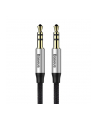 Kabel Baseus CAM30-BS1 (Jack 3 5 mm - Jack 3 5 mm ; 1m; kolor czarno-srebrny) - nr 2