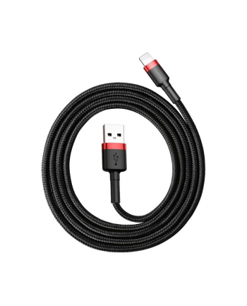 Kabel Baseus CALKLF-C19 (Lightning M - USB 20 M; 2m; kolor czarno-czerwony)