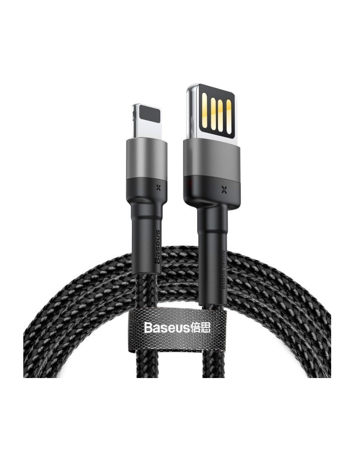 Kabel Baseus CALKLF-H91 (USB 20 M - Lightning M; 2m; kolor szaro-czarny) główny