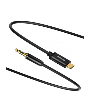 Kabel Baseus CAM01-01 (USB 20 typu C M - Jack 3 5 mm M; 1 2m; kolor czarny)