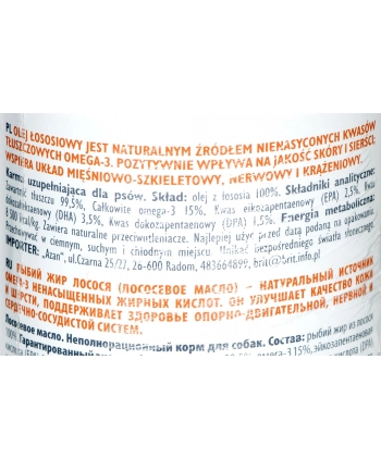 Olej dla psów i kotów Brit (1000 ml ) nr 1