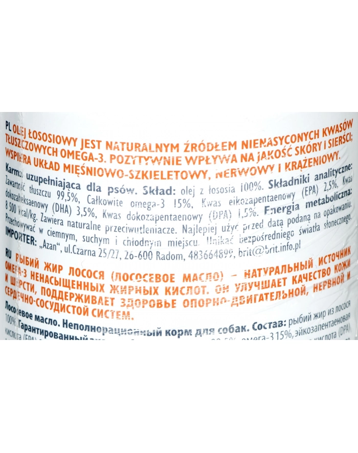 Olej dla psów i kotów Brit (1000 ml ) główny