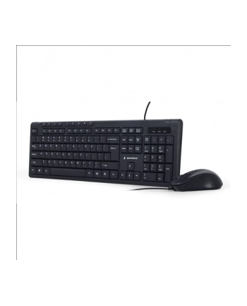 Zestaw klawiatura + mysz membranowa GEMBIRD KBS-UM-03 (USB; (US); kolor czarny; optyczna; 1200 DPI  1600 DPI  800 DPI) nr 1