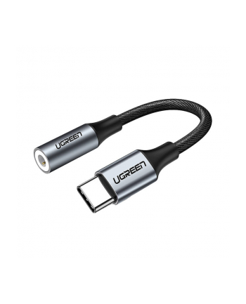 Kabel UGREEN 30632 (USB 30 typu C - Mini Jack ; kolor czarno-srebrny)