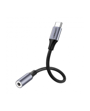 Kabel UGREEN 30632 (USB 30 typu C - Mini Jack ; kolor czarno-srebrny)