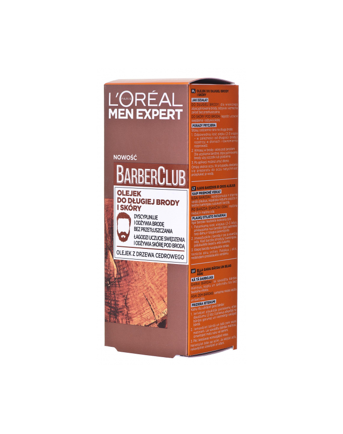 l’oréal Olejek oczyszczająca dla mężczyzn Loreal Men Expert Barber Club (30 ml) główny
